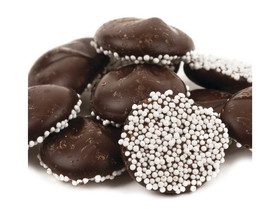 Asher's Dark Chocolate Nonpareils with White Seeds 8lb, 601371