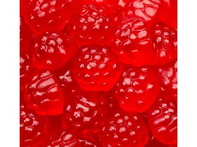 Albanese Gummi Red Ripe Raspberries 4/5lb, 628125