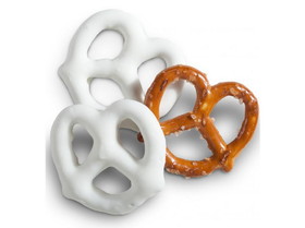 Albanese White Frosted Pretzels 10lb, 628602