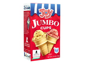Joy Cone Jumbo Cake Cone Cups 12/12ct, 699202
