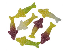 Gustaf's Sour Gummi Sharks, Vegan 6/4.4lb, 752203