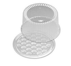 D & W Fine Pack 8" 2-3 Layer Cake Container #H33 100ct, 815514