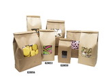 HBC Packaging 1lb Bakery Bag w/Tin Tie & Window 50ct, 820056