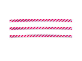 Bedford Industries 4&quot; Red/White Stripe Bag Ties 2000ct, 832220