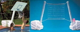 Dunn Rite C204 Heavy Duty Slam Combo (With matching 500 pound base, 32' net and extension rope to accommodate 70'  Pool)
