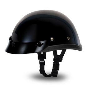 Daytona Helmets 1002VA Eagle W/ Snaps- Hi-Gloss Black