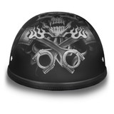 Daytona Helmets 6002PS Eagle- W/ Pistons Skull