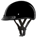 Daytona Helmets D1-A D.O.T. Daytona Skull Cap- Hi-Gloss Black