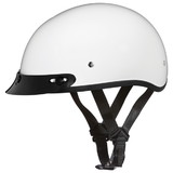 Daytona Helmets D1-C D.O.T. Daytona Skull Cap- Hi-Gloss White