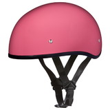 Daytona Helmets D1-DNS D.O.T. Daytona Skull Cap W/O Visor- Hi-Gloss Pink