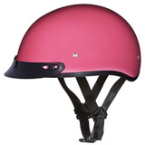 Daytona Helmets D1-D D.O.T. Daytona Skull Cap- Hi-Gloss Pink
