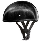 Daytona Helmets D2-GNS D.O.T. Daytona Skull Cap W/O Visor- Grey Carbon Fiber