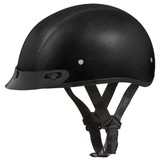 Daytona Helmets D3-A D.O.T. Daytona Skull Cap- Leather Covered
