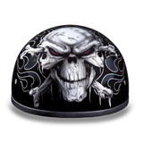 Daytona Helmets D6-CB D.O.T. Daytona Skull Cap- W/ Cross Bones