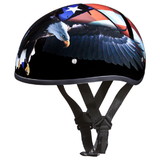 Daytona Helmets D6-FR D.O.T. Daytona Skull Cap- W/ Freedom