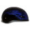 Daytona Helmets D6-SFB D.O.T. Daytona Skull Cap- W/ Skull Flames Blue