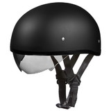 Daytona Helmets DS8-B D.O.T. Daytona Skull Cap W/ Inner Shield- Dull Black