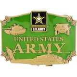 Eagle Emblems B0100 Buckle-Army, Action (3-1/4