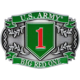 Eagle Emblems B0105 Buckle-Army, 001St Div. (3-1/8")