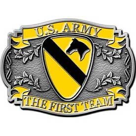 Eagle Emblems B0107 Buckle-Army, 001St Cav. (3-1/8")