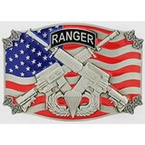 Eagle Emblems B0110 Buckle-Milt,Ranger (3-1/2