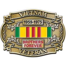 Eagle Emblems B0136 Buckle-Viet, Vet.Brothers (3-1/4")