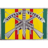 Eagle Emblems B0137 Buckle-Vietnam Vet.Rifles (3-3/8