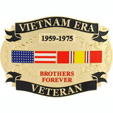 Eagle Emblems B0138 Buckle-Vietnam Era Vet (3-1/4