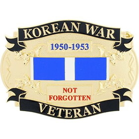 Eagle Emblems B0148 Buckle-Korean War Veteran (3-1/4")