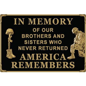 Eagle Emblems B0175 Buckle-In Memory,Veterans (3-1/4")