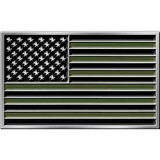 Eagle Emblems B0178 Buckle-Usa Flag, Subdued (3-1/4