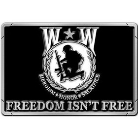 Eagle Emblems B0180 Buckle-Wounded Warrior (3-1/4")