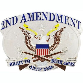 Eagle Emblems B0185 Buckle-2Nd Amendment, Usa (3-1/2")