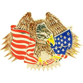 Eagle Emblems B0188 Buckle-Usa,Eagle &Amp; Flag (3-3/4")