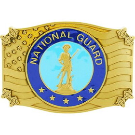 Eagle Emblems B0190 Buckle-National Guard (3-1/2")
