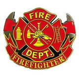 Eagle Emblems B0194 Buckle-Fire Fighter (3-1/2
