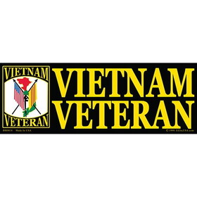 Eagle Emblems BM0014 Sticker-Vietnam, Veteran (3-1/2"X10")
