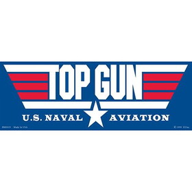 Eagle Emblems BM0019 Sticker-Usn, Top Gun (3-1/2"X10")