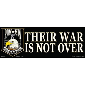 Eagle Emblems BM0027 Sticker-Pow*Mia, Their War (3-1/2"X10")