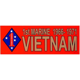 Eagle Emblems BM0051 Sticker-Viet,01St Marine (3-1/2"X10")
