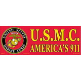 Eagle Emblems BM0075 Sticker-Usmc,Americas 911 (3-1/2