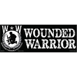 Eagle Emblems BM0078 Sticker-Wounded Warrior (3-1/4