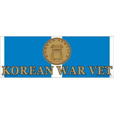 Eagle Emblems BM0080 Sticker-Korea War Svc.Rbn (3-1/2