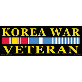 Eagle Emblems BM0155 Sticker-Korea War Veteran (3"X6-1/2")