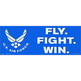Eagle Emblems BM0164 Sticker-Usaf, Fly.Fight.Win., (3-1/2