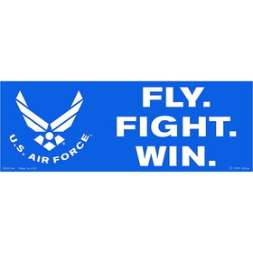 Eagle Emblems BM0164 Sticker-Usaf,Fly.Fight.Win. (3-1/2"X10")