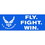 Eagle Emblems BM0164 Sticker-Usaf,Fly.Fight.Win. (3-1/2"X10")