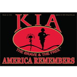 Eagle Emblems BM0325 Sticker-Kia, America Rmbr Black/Red (3-1/2
