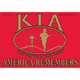 Eagle Emblems BM0326 Sticker-Kia,America Rmbr RED/GOLD, (3-1/2