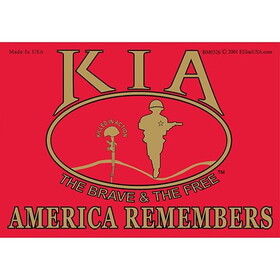 Eagle Emblems BM0326 Sticker-Kia, America Rmbr Red/Gold (3-1/2"X5")
